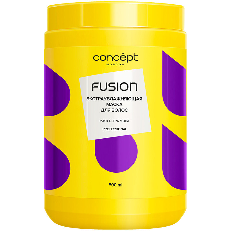 Маска экстраувлажняющая Concept Fusion Ultra Moist для волос, 800 мл ...