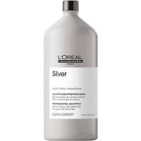 Шампунь L'Oreal Professionnel Serie Expert Silver для нейтрализации желтизны осветленных и седых волос, 1500 мл