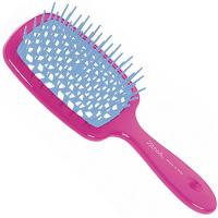 Щетка Janeke Superbrush для волос, фуксия и бирюзовый