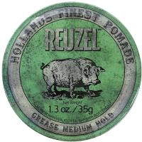 Помада зеленая Reuzel Green Pomade Grease для укладки волос, 35 г