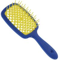 Щетка Janeke Superbrush Small для волос, сине-желтая
