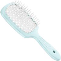 Щетка Janeke Superbrush для волос, бирюзово-белая