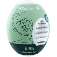 Яйцо-мастурбатор Satisfyer Riffle влажный, 7х5.5 см