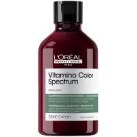 Шампунь зеленый L'Oreal Professionnel Serie Expert Vitamino Color Spectrum нейтрализующий для окрашенных волос, 300 мл