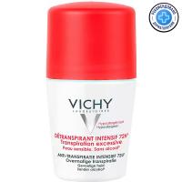 Дезодорант-антистресс шариковый Vichy от избыточного потоотделения с защитой 72 часа, 50 мл