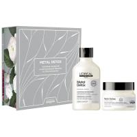 Набор весенний L'Oreal Professionnel Metal Detox для восстановления окрашенных волос, 300 мл + 250 мл