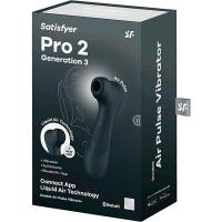 Стимулятор клитора Satisfyer Pro 2 Generation 3 Connect App Black с вибрацией