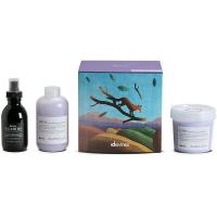 Набор Davines Love Smoothing Colourful Mediterranean Scrub для разглаживания непослушных волос