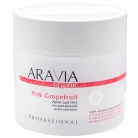 Крем увлажняющий Aravia Organic Pink Grapefruit лифтинговый для тела, 300 мл