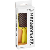 Щетка Janeke Superbrush Small для волос, желтый-черный