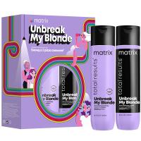 Набор весенний Matrix Total Results Unbreak My Blonde для осветленных волос, 300 мл + 300 мл