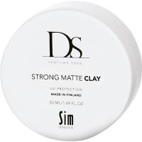 Воск DS Strong Matte Clay сильной фиксации для укладки волос, без отдушек, 50 мл