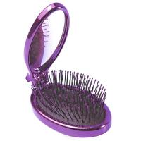 Щетка Wet Brush mini для спутанных волос раскладная, фиолетовая