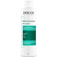 Шампунь-уход регулирующий Vichy Dercos для жирной кожи головы, 200 мл