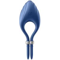 Кольцо эрекционное Satisfyer Duelist Blue с вибрацией