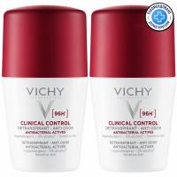 Набор дезодорантов-антиперспирантов Vichy Clinical Control против избыточного потоотделения, 2 шт
