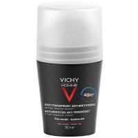 Дезодорант шариковый Vichy Homme для чувствительной кожи с защитой 48 часов, 50 мл