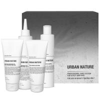 Уход профессиональный Urban Nature Professional Kit для интенсивного пилинга, питания кожи головы и ухода за волосами, 250 мл + 250 мл + 200 мл + 200 мл