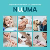 Простыня одноразовая Nuuma Premium Aurora зеленая, 80 х 200 см, 1 рулон, 75 шт