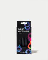 Зажимы Framar Super Sectioners Clips с эластичной вставкой, черные, 4 шт