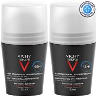 Набор дезодорантов Vichy Homme для чувствительной кожи с защитой 48 часов, 2 шт