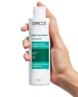 Шампунь-уход регулирующий Vichy Dercos для жирной кожи головы, 200 мл