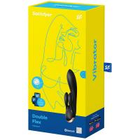 Вибратор-кролик Satisfyer Double Flex Connect App Black