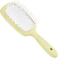 Щетка Janeke Superbrush Small для волос, желто-белая