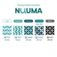 Простыня одноразовая Nuuma Premium Aurora зеленая, 80 х 200 см, 1 рулон, 75 шт