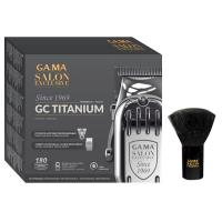 Набор Ga.Ma для стрижки волос, машинка GC Titanium – RW + кисть-сметка