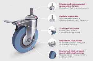 Зеркало мобильное Modus парикмахерское, черное