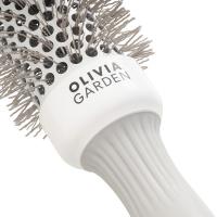 Термобрашинг Olivia Garden Expert Blowout Speed XL Wavy Bristles White & Grey ID2026 для волос, 45 мм