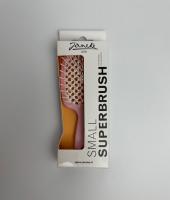 Щетка Janeke Superbrush Small для волос, розово-белая