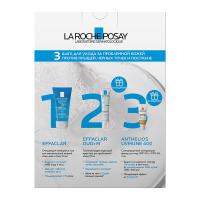 Набор La Roche-Posay Effaclar, гель очищающий, 50 мл + крем-гель, 15 мл + флюид солнцезащитный SPF50+, 3 мл