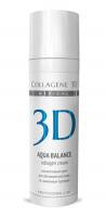 Крем Medical Collagene 3D Aqua Balance для лица с гиалуроновой килотой, восстановление тургора и эластичности кожи, 150 мл