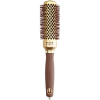 Термобрашинг Olivia Garden Expert Blowout Shine Wavy Bristles Gold & Brown ID2049 для волос, 35 мм