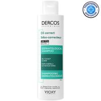 Шампунь-уход регулирующий Vichy Dercos Technique Oil Control для жирной кожи головы, 200 мл