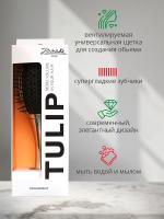 Щетка Janeke Tulip Тюльпан для волос, серебряная