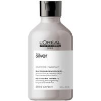 Шампунь L'Oreal Professionnel Serie Expert Silver для нейтрализации желтизны осветленных и седых волос, 300 мл