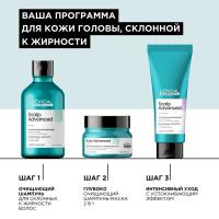 Шампунь-маска 2-в-1 глубоко очищающий L'Oreal Professionnel Serie Expert Scalp Advanced для кожи головы, склонной к жирности, 250 мл