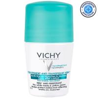 Дезодорант-антиперспирант шариковый Vichy против белых и желтых пятен, 50 мл