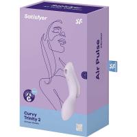 Стимулятор клитора Satisfyer Curvy Trinity 2 Violet с вибрацией