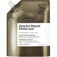 Шампунь L'Oreal Professionnel Serie Expert Absolut Repair Molecular для молекулярного восстановления волос, рефил, 500 мл