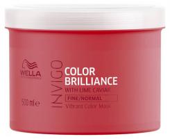 Маска-уход Wella Professionals Invigo Color Brilliance для защиты цвета окрашенных нормальных и тонких волос, 500 мл