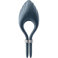 Кольцо эрекционное Satisfyer Duelist Dark Blue с вибрацией