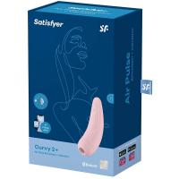 Стимулятор клитора Satisfyer Curvy 2+ Connect App Pink с вибрацией