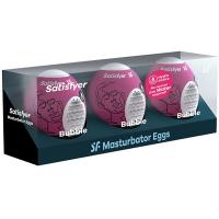 Набор Satisfyer Bubble яйцо-мастурбатор влажный, 7х5.5 см, 3 шт