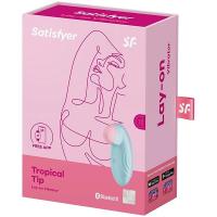 Вибратор Satisfyer Tropical Tip Connect App Light Blue