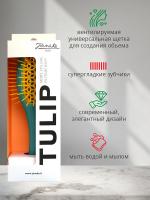 Щетка Janeke Tulip Тюльпан для волос, мятно-желтая