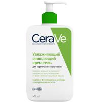Крем-гель очищающий увлажняющий CeraVe для нормальной и сухой кожи лица и тела, 473 мл
